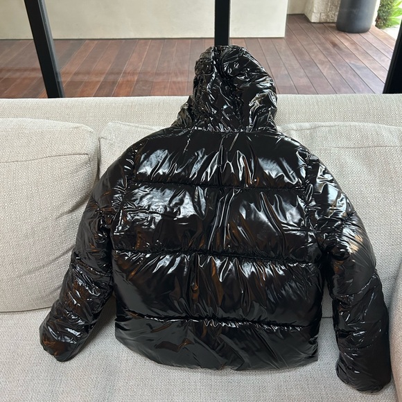 Michae Kors black and pink puffer coat size 5/6 - Picture 4 of 7